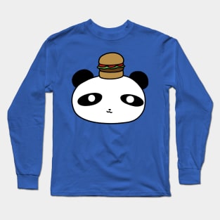 Hamburger Panda Face Long Sleeve T-Shirt